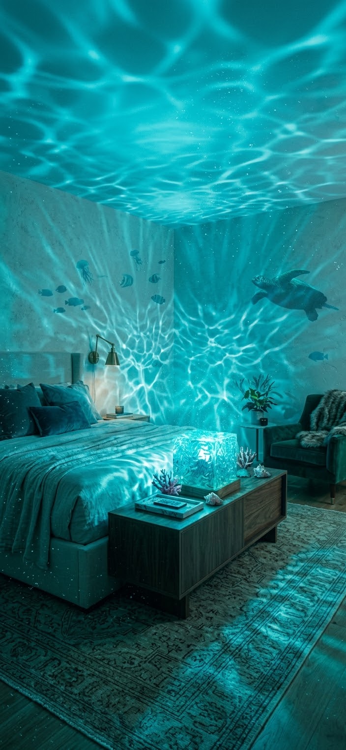 Nebulys Aurora — Lampe Cube Vagues Lumineuses RGB