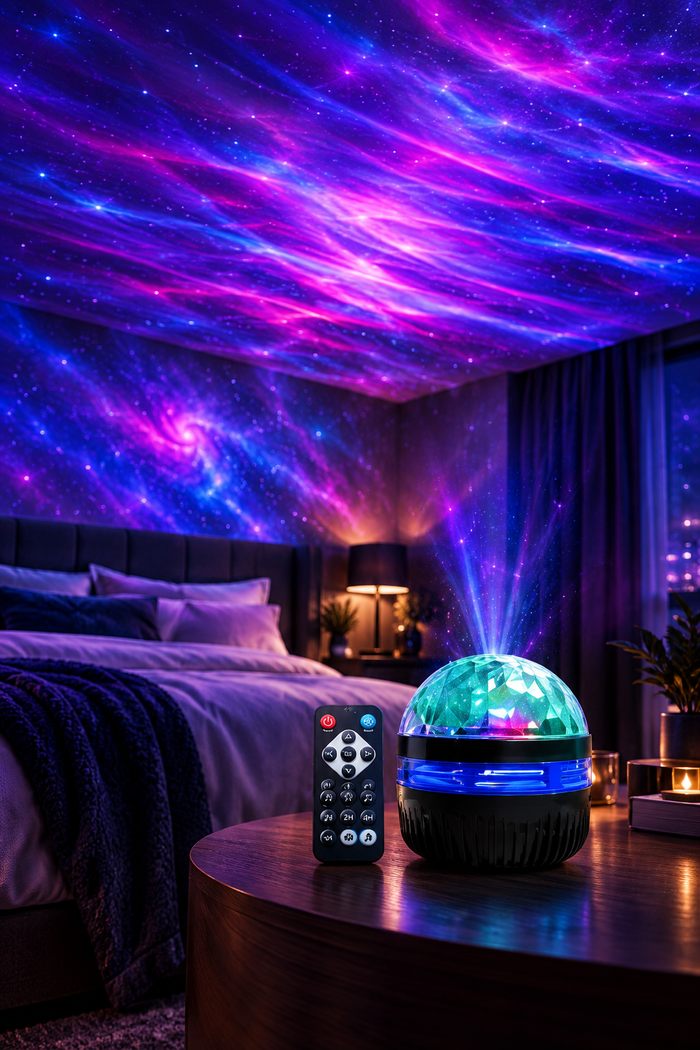 Nebulys Orbit — 360° Rotating Galaxy/Ocean Projector