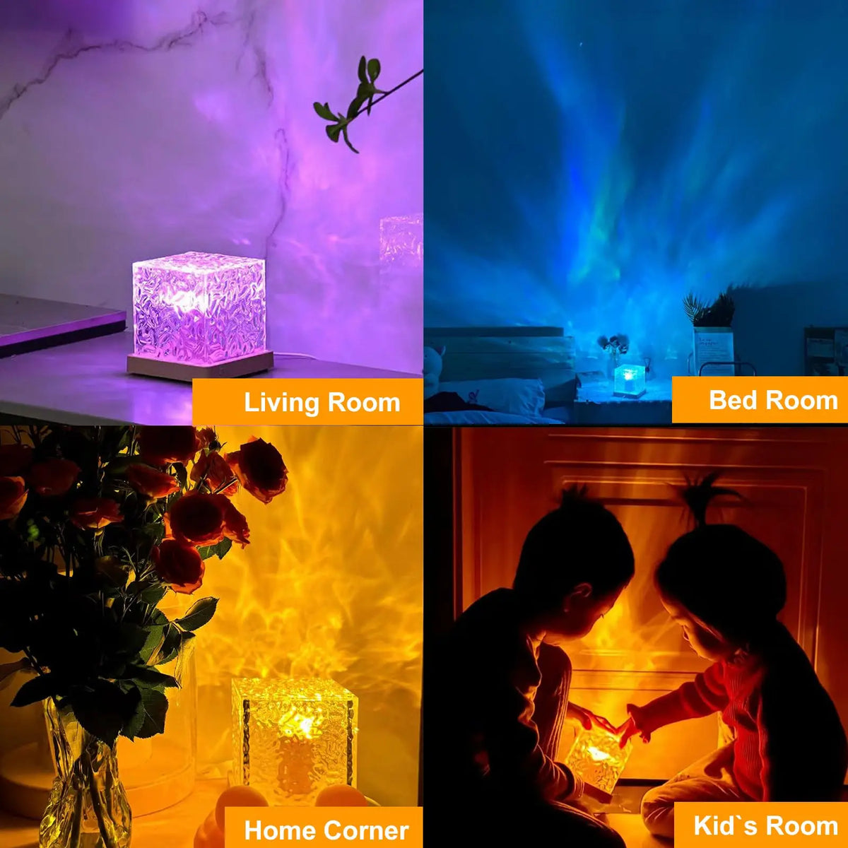 Nebulys Aurora — Lampe Cube Vagues Lumineuses RGB