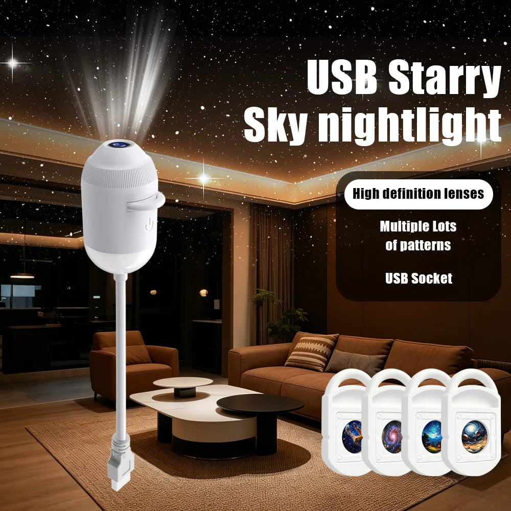Nebulys Comet — Veilleuse Ciel Étoilé USB Voiture & Maison