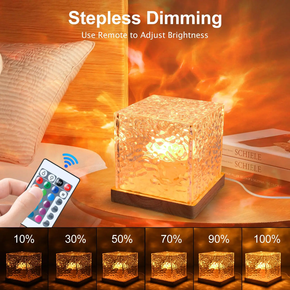 Nebulys Aurora — Lampe Cube Vagues Lumineuses RGB