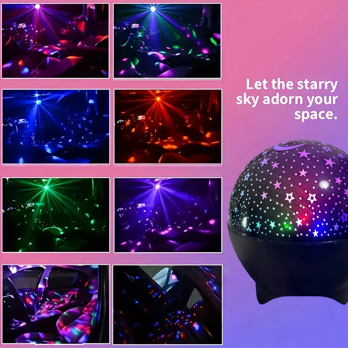 Nebulys Luna Kids — Veilleuse Étoilée Projection 7 Couleurs
